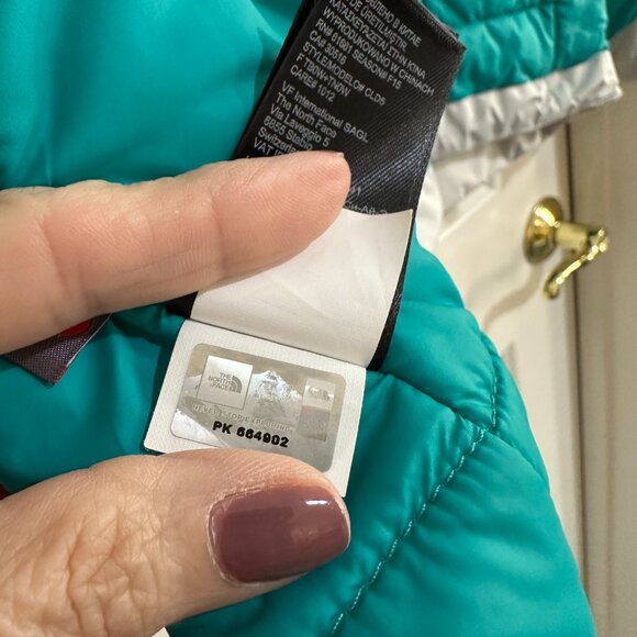 The North Face Women's Insulated Jacket XL HyVent Primaloft Teal Grey - Picture 10 of 14